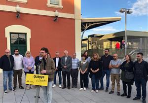 Els representants municipals d'ERC dels 24 municipis de la comarca. Eix