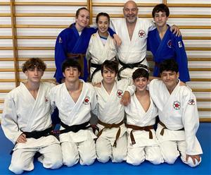 Equip cadet de l'Escola de Judo Vilafranca - Vilanova. Eix