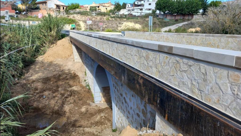 Finalitzades les obres de rehabilitació i ampliació del pont de Can Cartró, a Subirats. Diputació de Barcelona