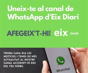 Flayer promo canal Whatsapp. Eix Diari