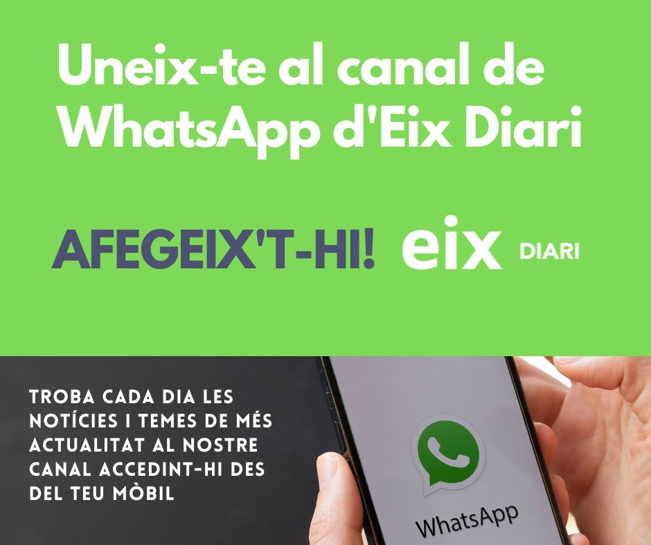 Flayer promo canal Whatsapp. Eix Diari