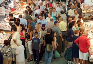 Imatge d'arxiu del Mercat del Centre de Vilanova. Eix