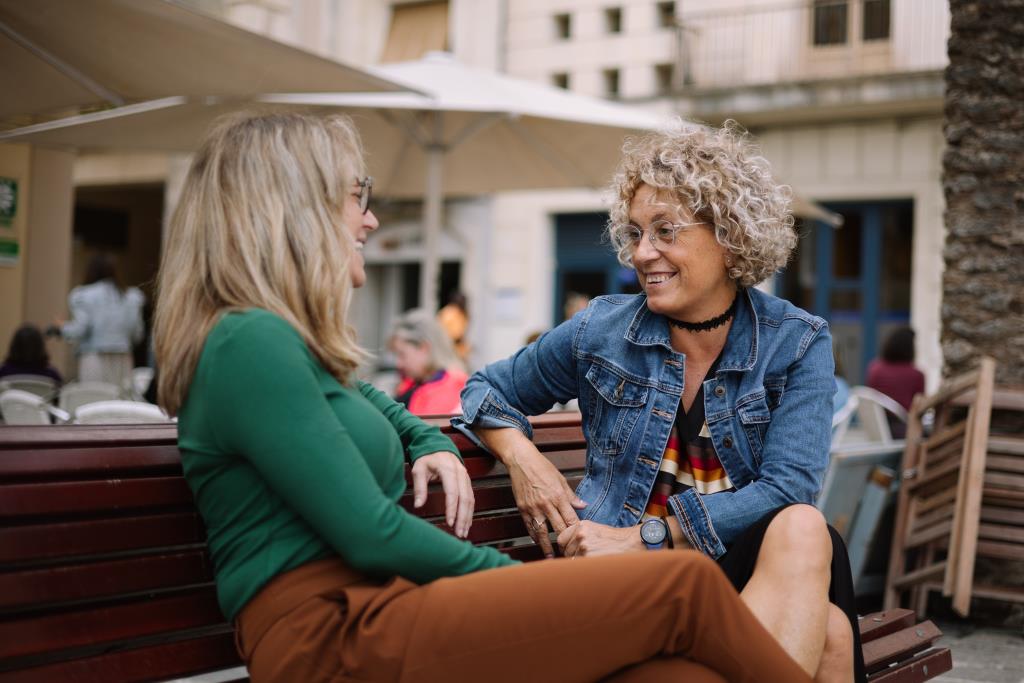 Iolanda Sánchez i Míriam Pérez, regidores de Vilanova En Comú Podem. Eix