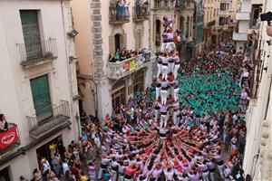 La diada castellera de l'Arboç es converteix en un escenari de gamma extra per a les colles convidades