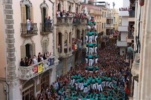 La diada castellera de l'Arboç es converteix en un escenari de gamma extra per a les colles convidades