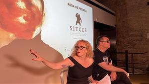 La directora de la Fundació del Festival de Sitges, Mònica Garcia, i el director artístic del Festival de Sitges, Ángel Sala, a la Fàbrica Moritz 