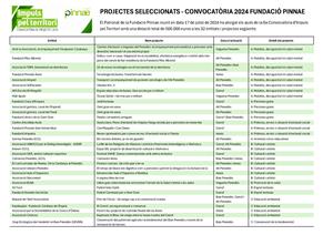 La Fundació Pinnae dona suport a 32 projectes de la vegueria del Penedès. EIX