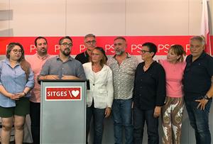 La nova executiva de l'agrupació dels Socialistes de Sitges