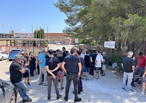La plantilla de Megadyne Rubber a Vilanova i la Geltrú protesta per 4 acomiadaments 