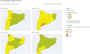 La pluja pot deixar registres de 20 litres en mitja hora a gran part de Catalunya fins dimecres. EIX