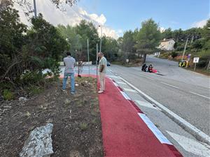 L'Ajuntament d'Olivella treballa en la millora de les entrades a les urbanitzacions. Ajuntament d'Olivella