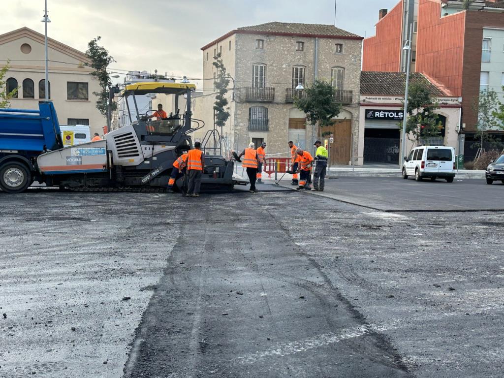 L’aparcament sobre la llosa al pont del Carril de Vilafranca tindrà 176 places. Ajuntament de Vilafranca