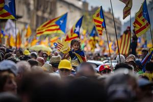 L’independentisme treu 73.500 persones al carrer en la manifestació descentralitzada de la Diada. ACN