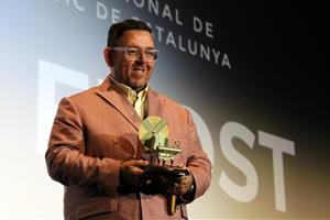 Nick Frost recull el Premi Màquina del Temps 2024 del Festival de Cinema de Sitges. ACN