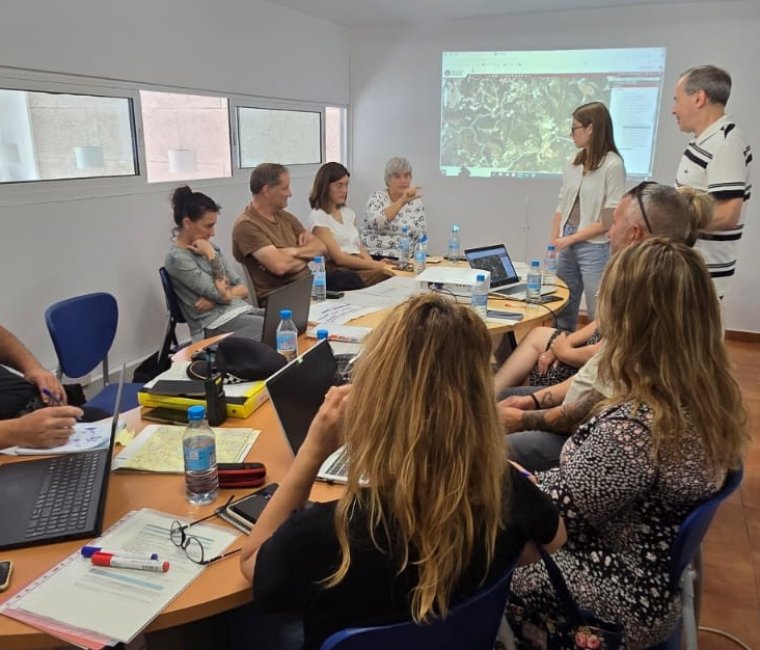 Olivella posa a prova els seus plans d'emergència en un simulacre d'incendi forestal. Ajuntament d'Olivella