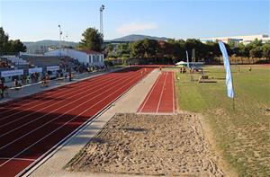 Pistes Municipals Atletisme Carme Sugrañes Blay. Eix