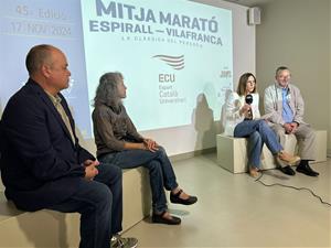 Presentació de la 45a edició de La Mitja Marató Espirall-Vilafranca . Eix