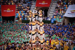 Primera jornada del Concurs de Castells de Tarragona. Xicots de Vilafranca i Bordegassos de Vilanova