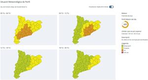 Protecció Civil activa en alerta el pla INUNCAT per les pluges intenses previstes a partir d'aquesta tarda. EIX