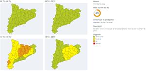 Protecció Civil activa l'alerta del pla INUNCAT per la previsió de pluges intenses divendres. EIX