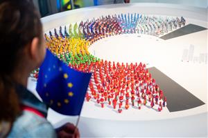 Representació de la composició del Parlament Europeu. ACN