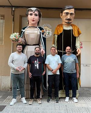 Restauració dels gegants centenaris de Sant Quintí de Mediona