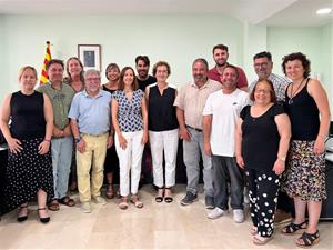 Reunió de l’equip de govern amb representants del PSC. Eix