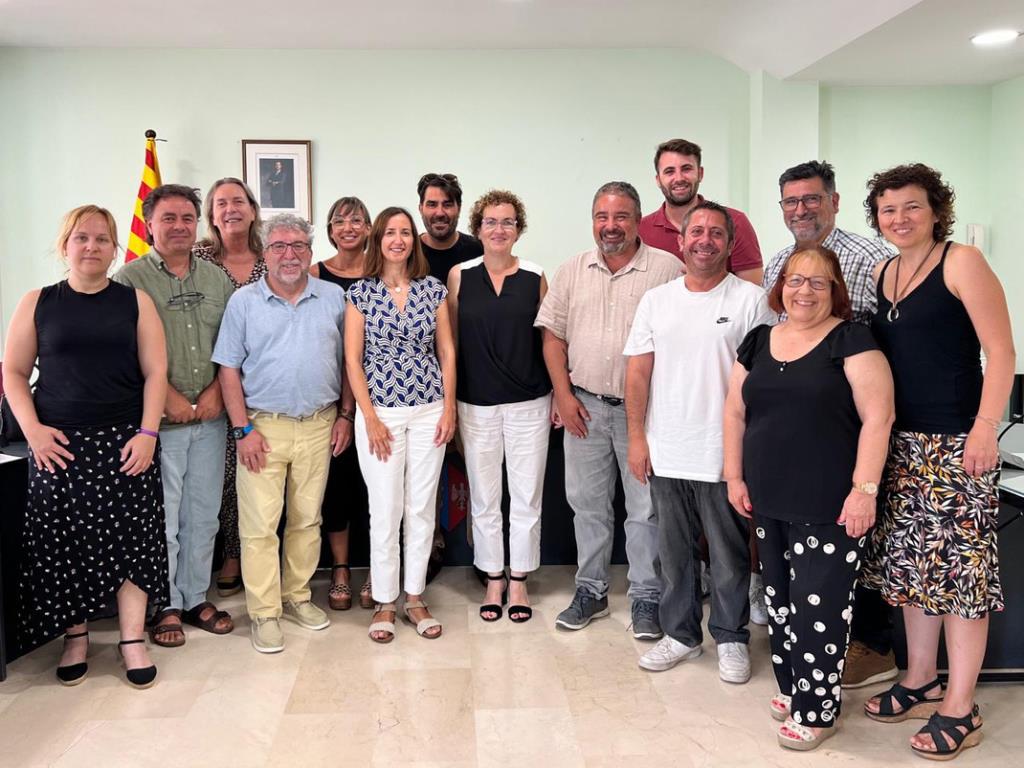 Reunió de l’equip de govern amb representants del PSC. Eix