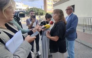 Roda de premsa de la regidora d’En Comú Podem al Vendrell, Yolanda López. Eix