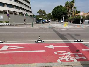 Sitges projecta un nou carril bici entre el passeig Marítim i Can Pei . Ajuntament de Sitges