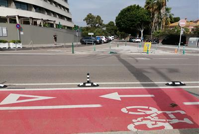 Sitges projecta un nou carril bici entre el passeig Marítim i Can Pei . Ajuntament de Sitges