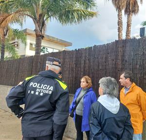 Sitges reobre els carrers inundats durant els aiguats d'ahir