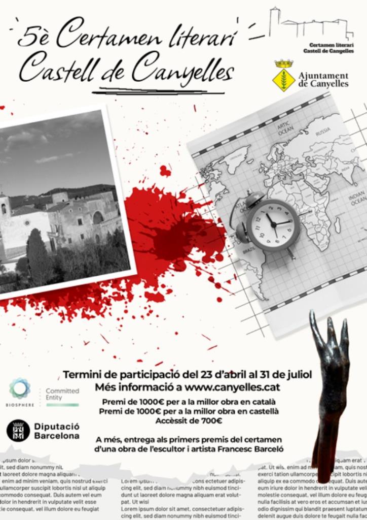 Un total de 65 autors/es opten al premi del V Certamen Literari Castell de Canyelles. EIX