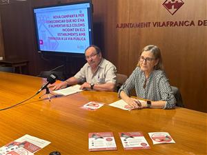 Vilafranca engega una campanya per evitar la proliferació de coloms a la ciutat. Ajuntament de Vilafranca