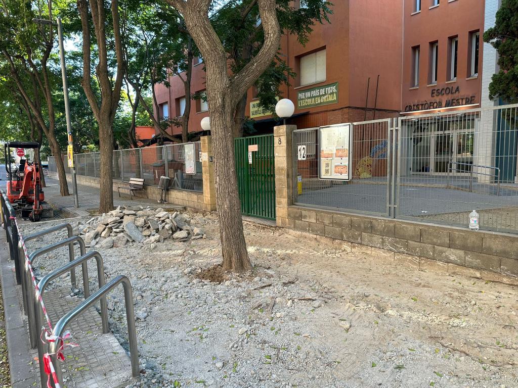 Vilafranca millora l'entorn de l'escola Cristòfor Mestre per a una mobilitat més segura i accessible. Ajuntament de Vilafranca