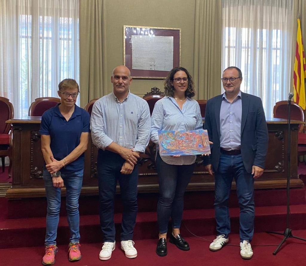 Vilanova ret homenatge a Gemma Castaño, primera dona en ser cap d’àrbitres d'atletisme als Jocs Olímpics . Paula Rovira