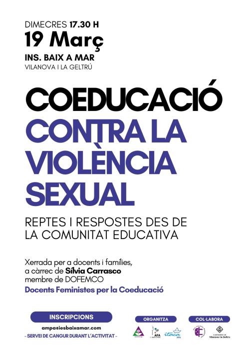 Coeducació contra la violència sexual: reptes i respostes des de la comunitat educativa