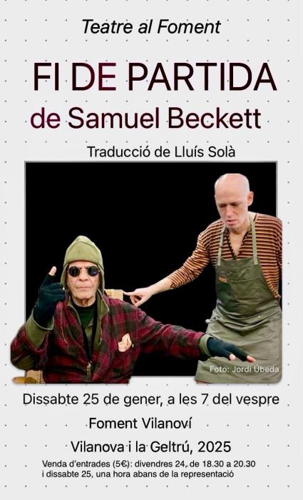 Fi de partida, de Samuel Beckett