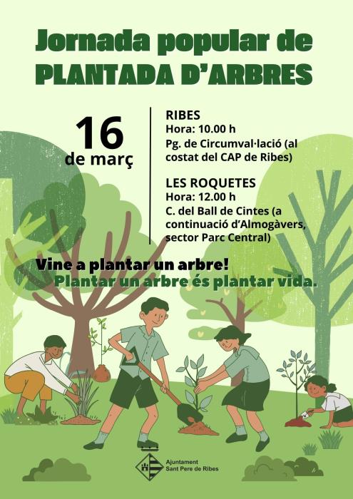 Jornada popular de plantada d’arbres