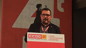 Albert Rodríguez, nou secretari general de CCOO Baix Llobregat, Alt Penedès, Anoia i Garraf amb un 92% dels vots. CCOO