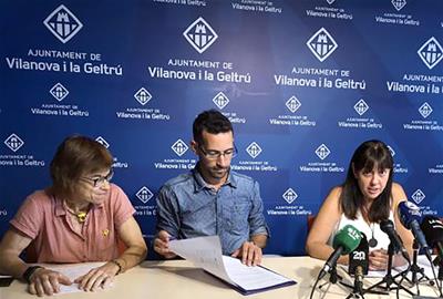 Blanca Albà, Jordi Medina i Olga Arnau. Eix