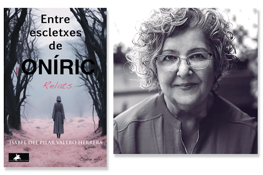 Coberta d' 'Entre escletxes de l’oníric' de Isabel del Pilar Valero Herrera. Eix