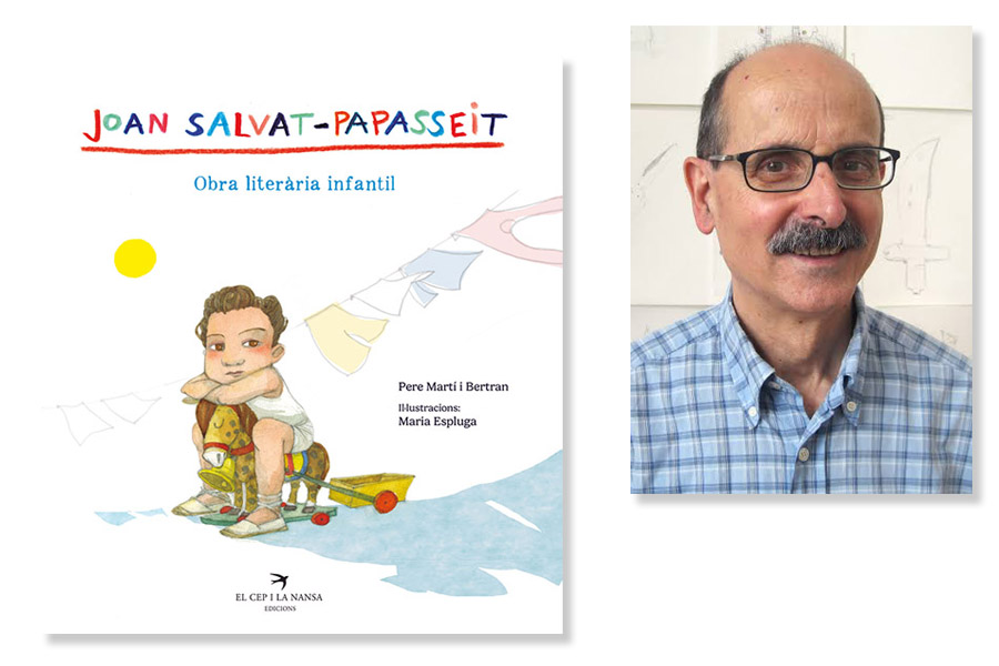 Coberta de 'Joan Salvat-Papasseit, obra literària infantil' de Pere Martí i Bertran. Eix