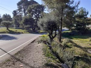 Comencen les obres del nou itinerari de vianants a la BV-2112 a Sant Pere de Ribes. Diputació de Barcelona