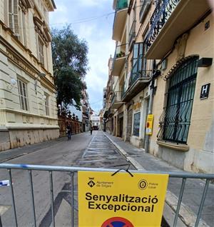 El primer tram del carrer de l’Illa de Cuba, a Sitges, passa a ser per a vianants a partir del 5 de març. Ajuntament de Sitges