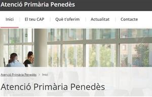 Els Centres d’Atenció Primària del Penedès estrena pàgina web pròpia. EIX