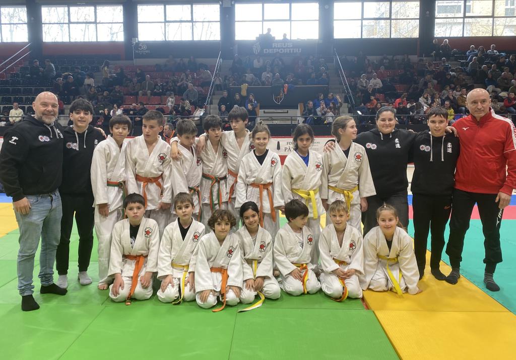 Els judoques de l'Escola de Judo Vilafranca - Vilanova. Eix