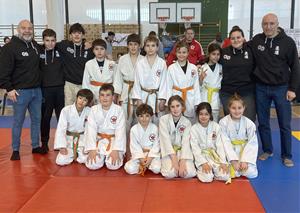 Els judoques de l'Escola de Judo Vilafranca - Vilanova. Eix