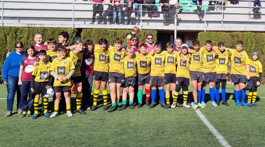 Equip del sots 14 de l'Anoia Rugby Club. Eix