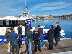 La Generalitat amplia el pantalà flotant de la Policia Marítima al port de Vilanova i la Geltrú